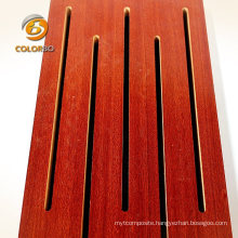 Used in Ballroom/KTV Walls Sound Absorption Slot Wooden Timber Acoustic Panel